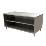 BK Resources CST-3672 - Chef Table, cabinet base with open front, 72