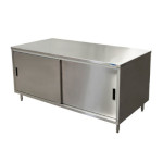 BK Resources CST-3672S - Chef Table, cabinet base with sliding doors, 72
