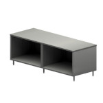 BK Resources CST-3696 - Chef Table, cabinet base with open front, 96
