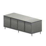 BK Resources CST-3696H - Chef Table, cabinet base with hinged doors, 96