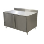BK Resources CSTR5-2424H - Work Table, cabinet base, hinged doors, 5