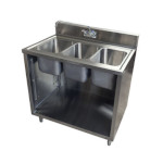 BK Resources CSTR5-3-1014-PG - Sink Cabinet, (3) compartment, 36