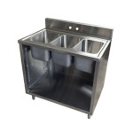 BK Resources CSTR5-3-1014 - Sink Cabinet, (3) compartment, 36