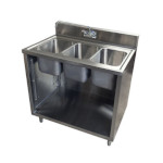 BK Resources CSTR5-3-1014H-PG - Sink Cabinet, (3) compartment, 36
