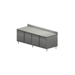 BK Resources CSTR5-30120HL - Chef Table, cabinet base with hinged doors & locks, 120