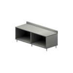 BK Resources CSTR5-3084 - Chef Table, cabinet base with open front, 84