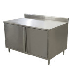 BK Resources CSTR5-3648H - Work Table, cabinet base with hinged doors, 48