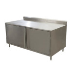 BK Resources CSTR5-3672H - Work Table, cabinet base with hinged doors, 72