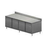 BK Resources CSTR5-3696HL - Chef Table, cabinet base with hinged doors & locks, 96