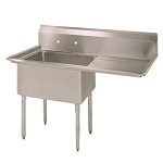 BK Resources ES-1-18-12-18R - One-Compartment Sink, 38-1/2