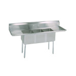 BK Resources ES-3-18-12-18T - Three Compartment Sink, 90