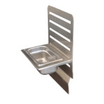 BK Resources GCP-1-9P - GrillCook Upright Shelf Stand & 1/9 Pan Holder, small, 8-1/2
