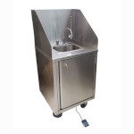 BK Resources MHS-2424-H-DM - Handwash Sink, mobile, hot water, 24