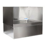 BK Resources MS-2424-SS3 - 3-Sided Splash for BKMS-2424, T-304 18 ga Stainless Steel