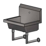 BK Resources MSHS-24W1 - Wall Mount Sink, 24