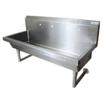 BK Resources MSHS-48W2 - Two Station Sink, wall mounted, (2) sets of 8