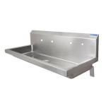 BK Resources MSHSA-48W2 - Two Station Sink, wall mount, (2) sets of holes, 48