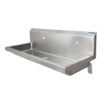 BK Resources MSHSA-72W1 - Three Station Sink, wall mount, (3) sets of holes, 72