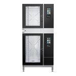 Blodgett INVOQ 61BLE/101BLE - Combi Oven Steamer, Electric, boilerless, 61BLE stacked on 101BLE, triple pane glass door