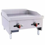 BakeMax BACG24-2 - Countertop Griddle, gas, 24.25