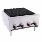 BakeMax BACGG24-4 - Charbroiler, gas, countertop, 24