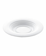Bon Chef 1000008P - Demi Saucer, 4-9/10 in., round, wide rim, porcelain, (Case of 36)