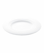 Bon Chef 1000011P - Salad Plate, 8-7/20 dia., round, wide rim, porcelain, (Case of 36)