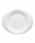 Bon Chef 1000018P - Dinner Plate, 12-17/20 x 10-7/20 in., oval, wide rim, (Case of 12)