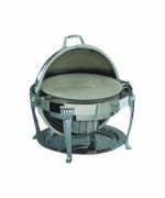 Bon Chef 14009 - Elite Chafer, round, 2 gallon, 24K gold plated, Aurora legs