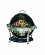 Bon Chef 18000G - Elite Chafer, round, 2 gallon, with gold-plated Lion legs