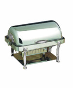 Bon Chef 18040CH - Elite Chafer, rectangular, 2 gallon, stainless steel with chrome plated Lion legs