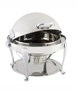 Bon Chef 19000G - Elite Chafer, round, 2 gallon, with gold-plated Roman legs