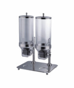 Bon Chef 40504 - Cereal Dispenser, 64 oz. (32 oz. each side), double, 17-1/4