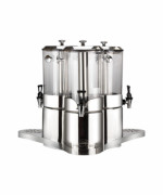 Bon Chef 40507 - Juice Dispenser, triple, (3) 2 gallon each cylinder, 19-1/4