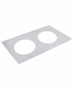 Bon Chef 52008262300 - Tile Inset, plain, 12-3/4 X 20-13/16 in., for (2) #62300NC
