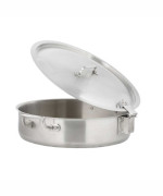Bon Chef 60030HL - Induction Brazier Pan, 6 qt., 12-3/8 dia., round, with hinged lid