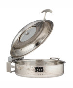 Bon Chef 60032HFSHL - Induction Brazier Pan, 9 qt., 14-3/4 dia., round, glass lid