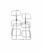 Bon Chef 7011LSS - Condiment Display Stand, low side, 14-7/8