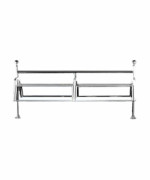 Bon Chef 90081SS - Sneeze Guard, double, for 8' buffets, 8' x 44