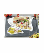 Bon Chef 9667 - Futura 1-1/2 Tile, custom cutout, holds (1) 70004 and (1) 70006