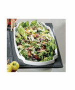 Bon Chef 9668 - Futura Single Tile, custom cutout, holds (1) 70050, Pewter Glo