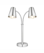 Bon Chef 9670 - Heat Lamp, 23 inch, free-standing, double bulb, chrome