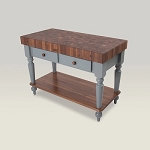 John Boos CHY-CUCR04-SHF - Rustica Butcher Block, 30