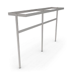 John Boos PRTC5 - Pot Rack, table mount, square, 115-1/4