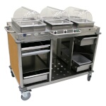 (Discontinued) Cadco CBC-HHH-L1 Heated Buffet Cart