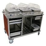 (Discontinued) Cadco CBC-HHH-L5 Heated Buffet Cart