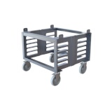 Cadco OST-195-CS - Oven Stand, full size, short, mobile, open base with pan rack slides