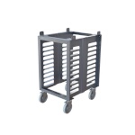Cadco OST-34A-C - Oven Stand, half size, mobile, open base with pan rack slides