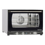 Cadco XAF-113 - Countertop Convection Oven, electric, half size, glass door, black front, 120v