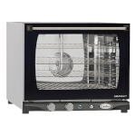Cadco XAF-133 - Countertop Convection Oven, electric, half size, glass door, black front, 208-240v
